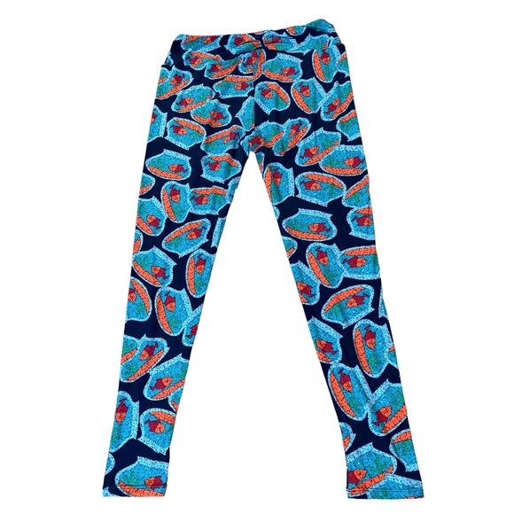 LuLaRoe women’s leggings, Tall & Curvy, fish bowl pattern, . 92% Polyester - Picture 3 of 5